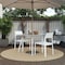 Cosco Novogratz Poolside Collection, Chandler Stacking Dining Chairs, Indoor/Outdoor, Turquoise 2PK 87817WHT2E - alternate 10